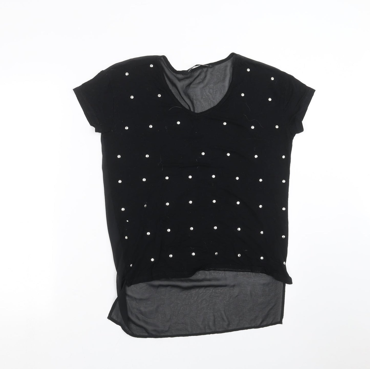Womens UK Size 6 NEXT Black Basic T-Shirt