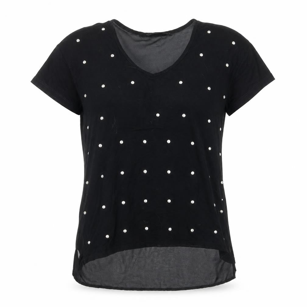 Womens UK Size 6 NEXT Black Basic T-Shirt