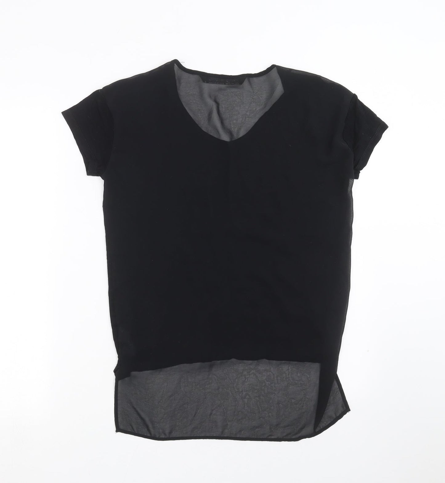 Womens UK Size 6 NEXT Black Basic T-Shirt