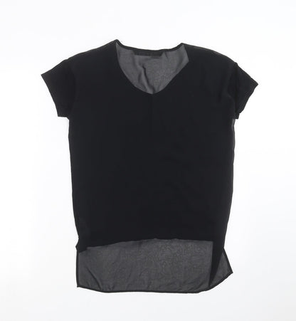 Womens UK Size 6 NEXT Black Basic T-Shirt