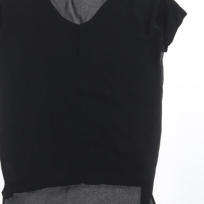 Womens UK Size 6 NEXT Black Basic T-Shirt