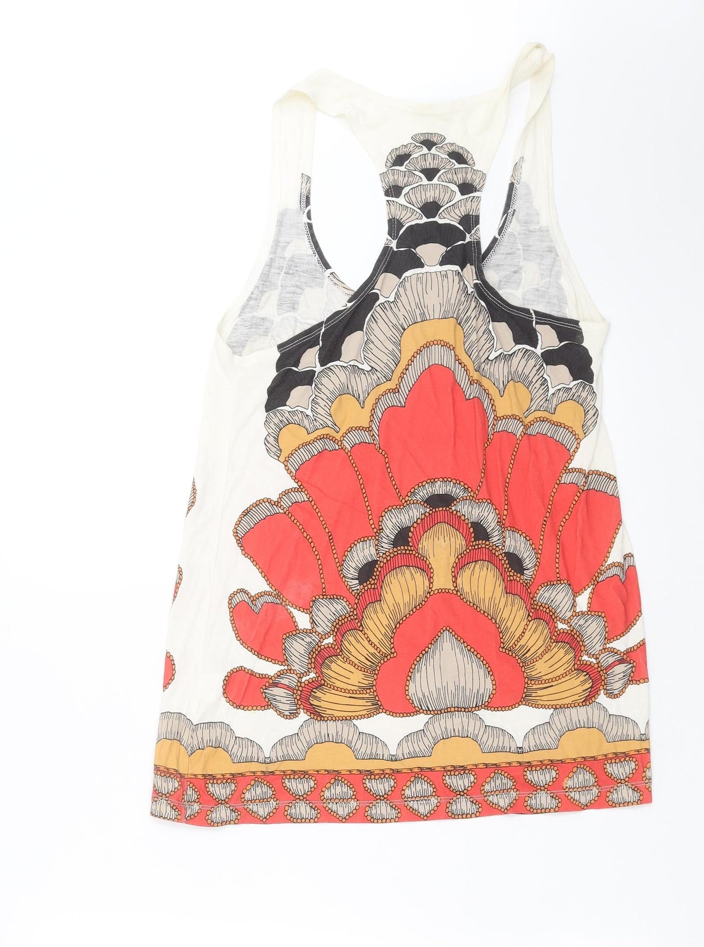 Womens UK Size 12 Chelsea Girl Ivory Basic Tank