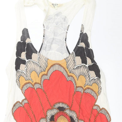 Womens UK Size 12 Chelsea Girl Ivory Basic Tank