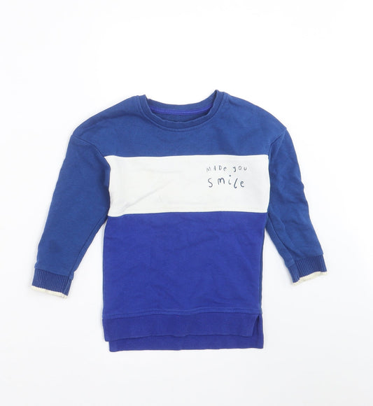 George Boys Blue   Pullover Sweatshirt Size 2-3 Years  - made you smile