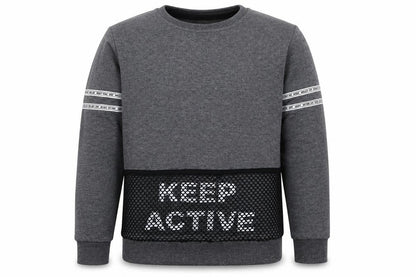 Macca Boy Boys Grey   Pullover Sweatshirt Size 10 Years