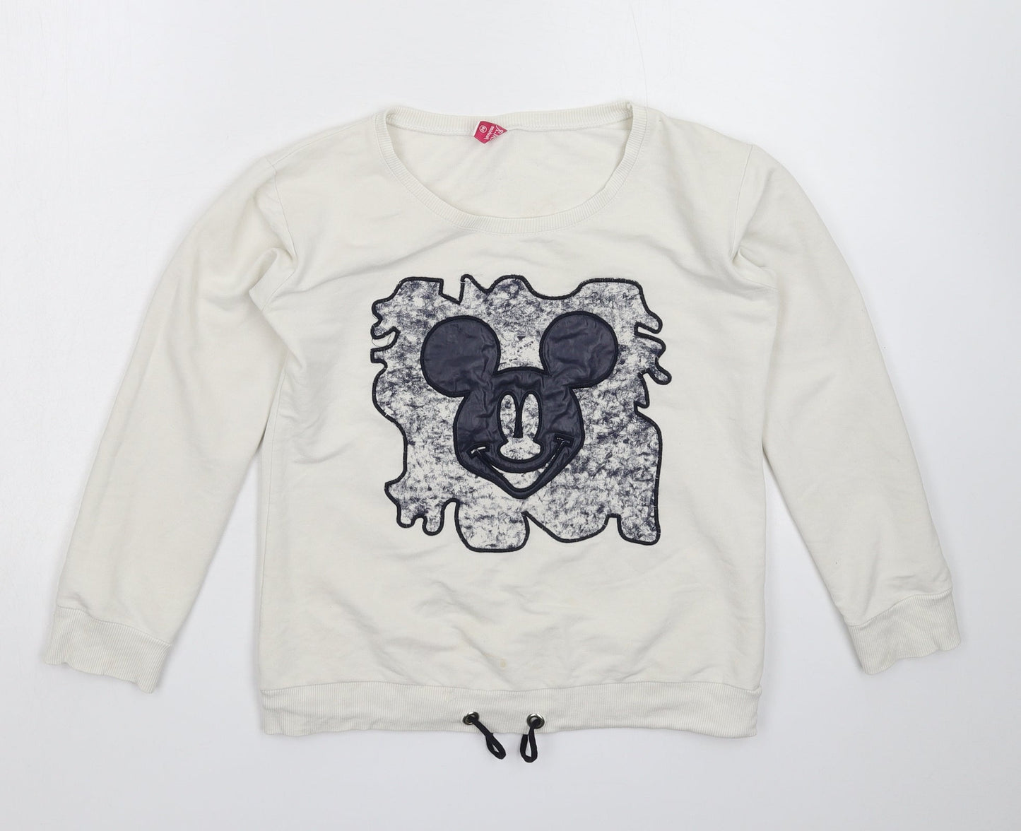 OMR Fashion Womens White   Pullover Sweatshirt Size S