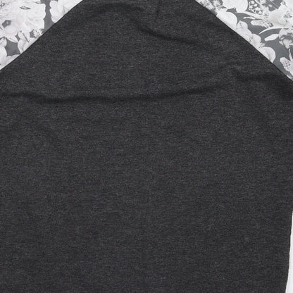 Womens UK Size 4 Atmosphere Grey Basic T-Shirt