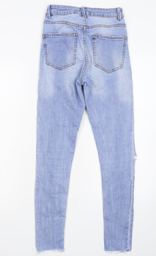 Denim & Co. Womens Blue  Denim Skinny Jeans Size 6 L26 in
