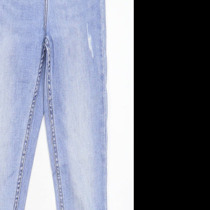 Denim & Co. Womens Blue  Denim Skinny Jeans Size 6 L26 in