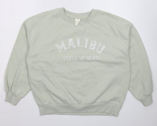 Mens UK Size S H&M Grey Pullover Sweatshirt