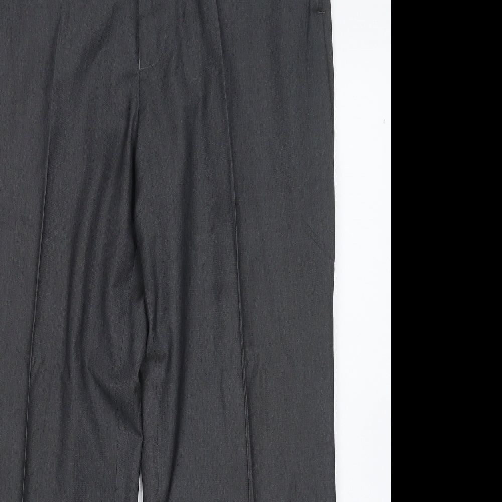 Brentwood Mens Grey   Dress Pants Trousers Size 36 L31 in