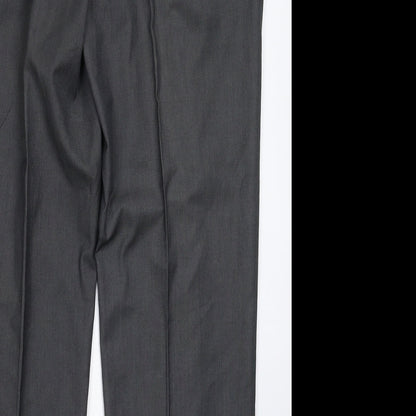 Brentwood Mens Grey   Dress Pants Trousers Size 36 L31 in