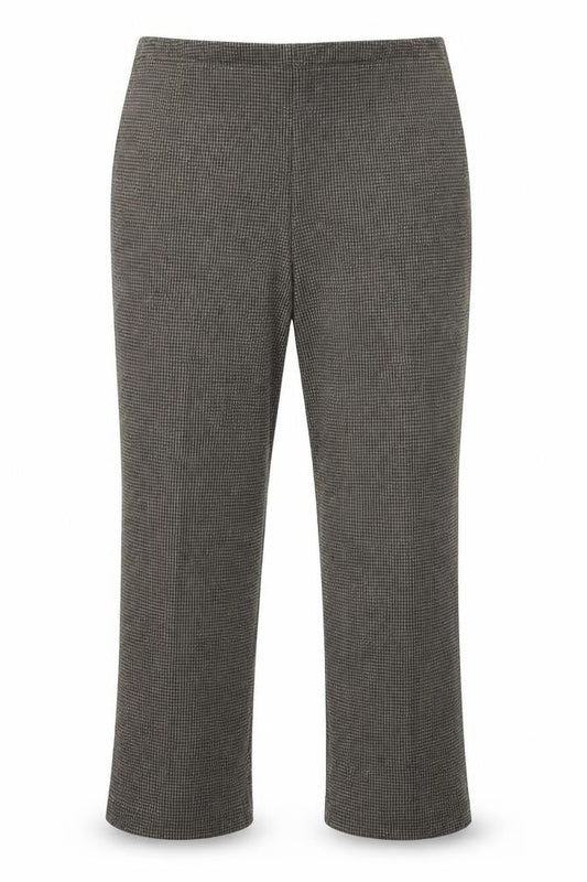 Womens UK Size 10 Bonmarché Regular Fit Cropped Grey Trousers