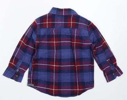 Gap Boys Multicoloured Check  Basic Button-Up Size 2 Years