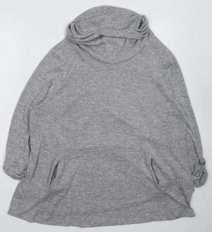Womens UK Size 12 Principles Grey Pullover Jumper