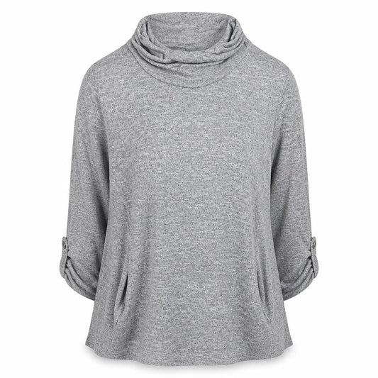 Womens UK Size 12 Principles Grey Pullover Jumper