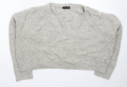Womens UK Size M New Look Grey Pullover Jumper