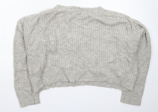 Womens UK Size M New Look Grey Pullover Jumper