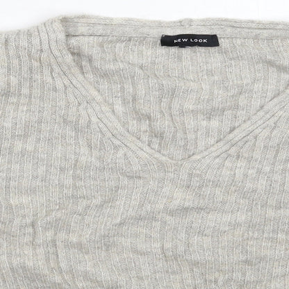 Womens UK Size M New Look Grey Pullover Jumper
