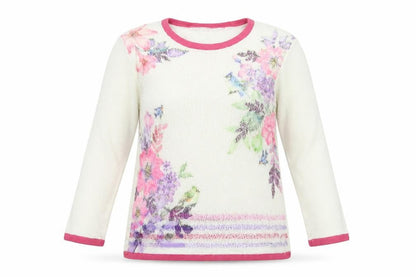 Womens UK Size M Mudflower White Pullover Jumper