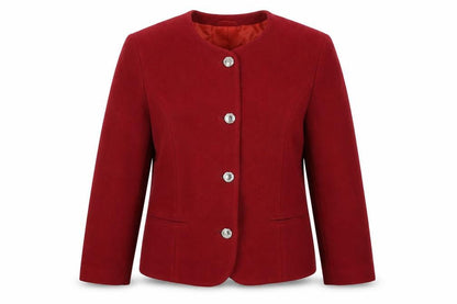 Front view of MEICO Landhaus Look women’s brown jacket blazer, size M