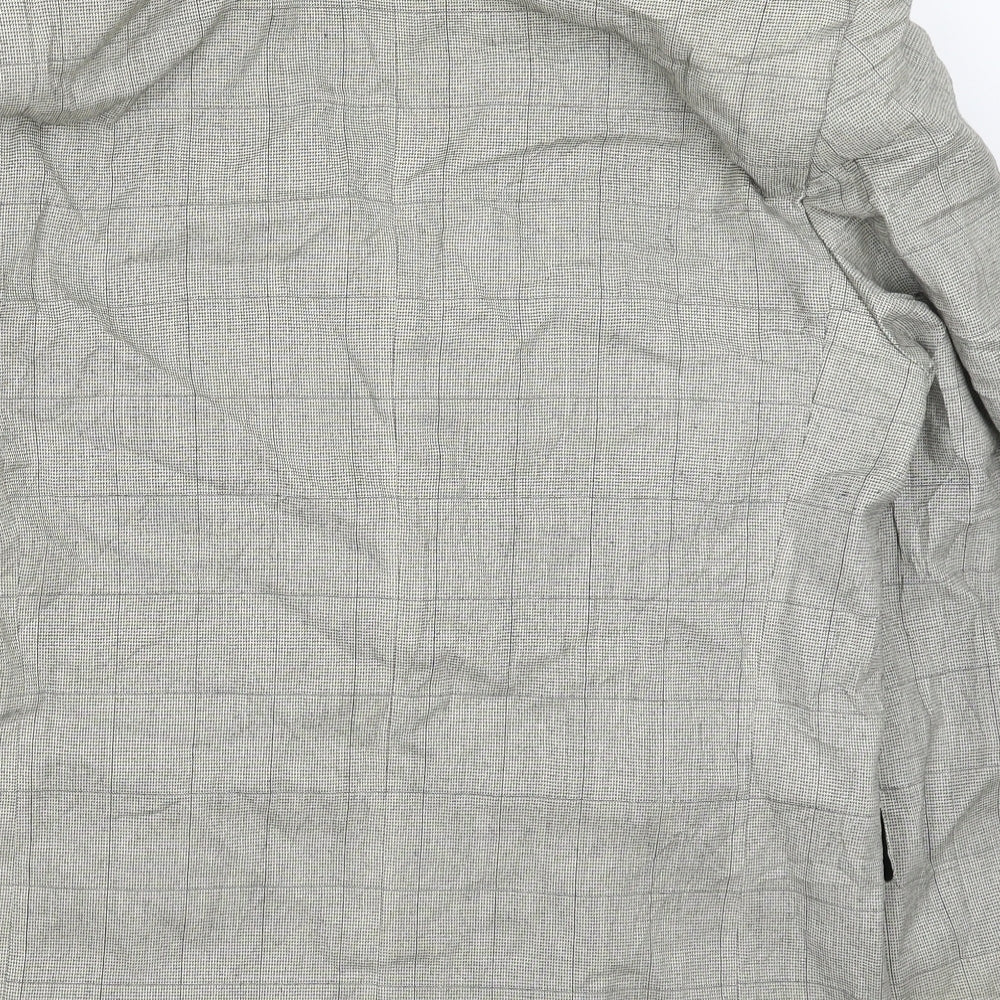 Barisal Mens Grey Check  Jacket Suit Jacket Size 40