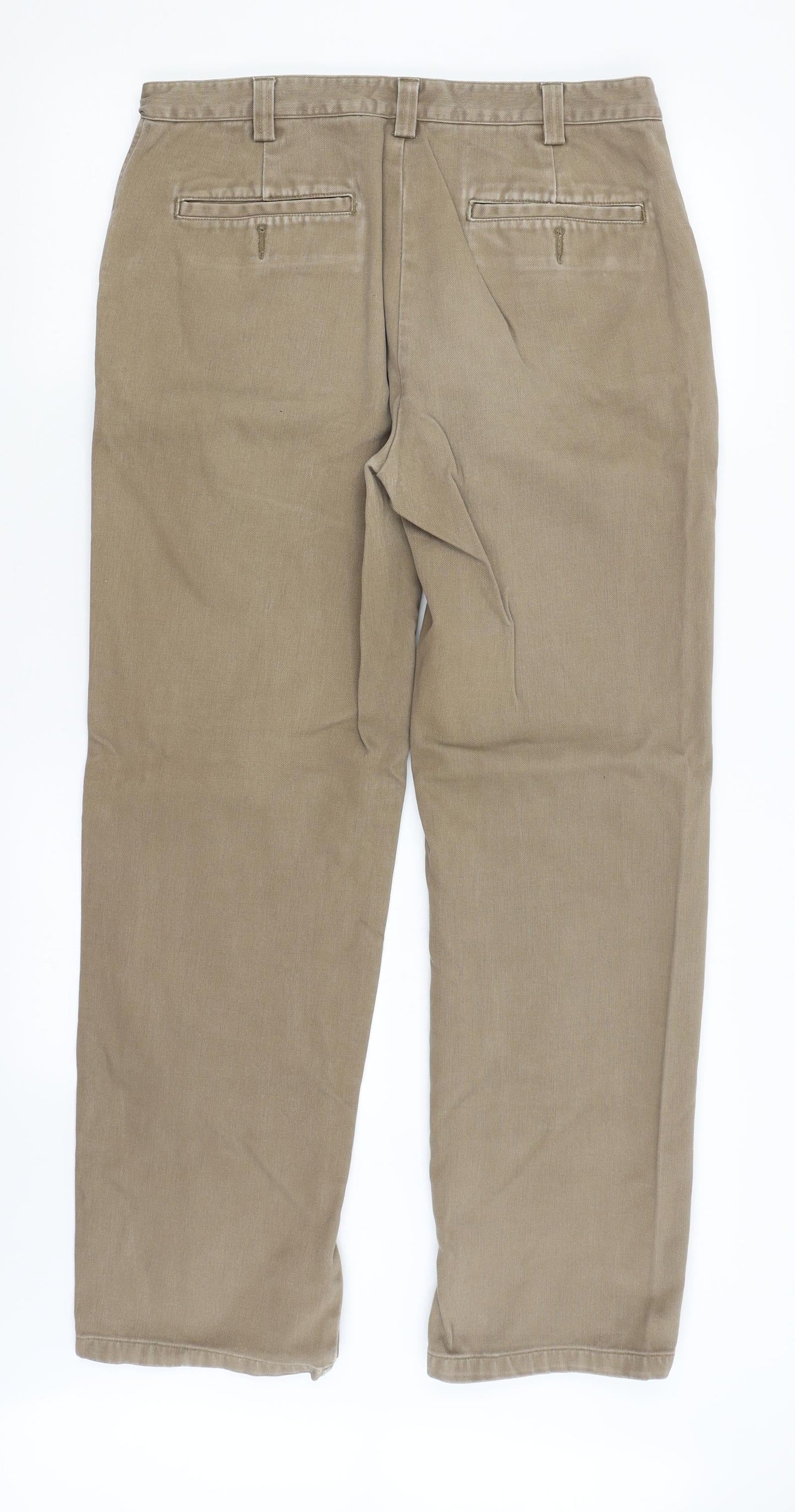 Wolsey Mens Beige   Straight Jeans Size 34 in L30 in