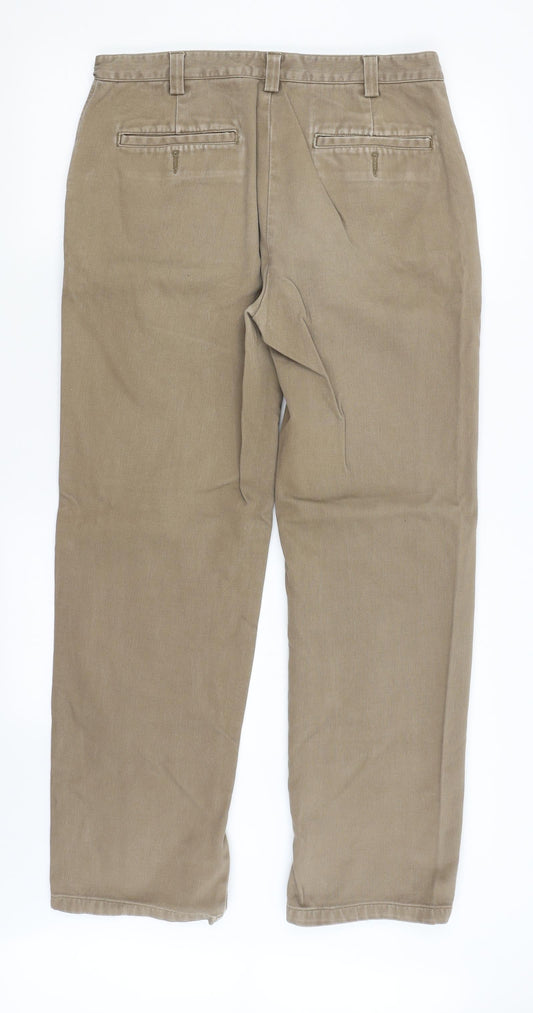 Wolsey Mens Beige   Straight Jeans Size 34 in L30 in