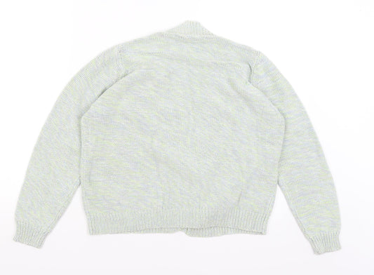 Womens UK Size 14 Profile Green Cardigan Jumper