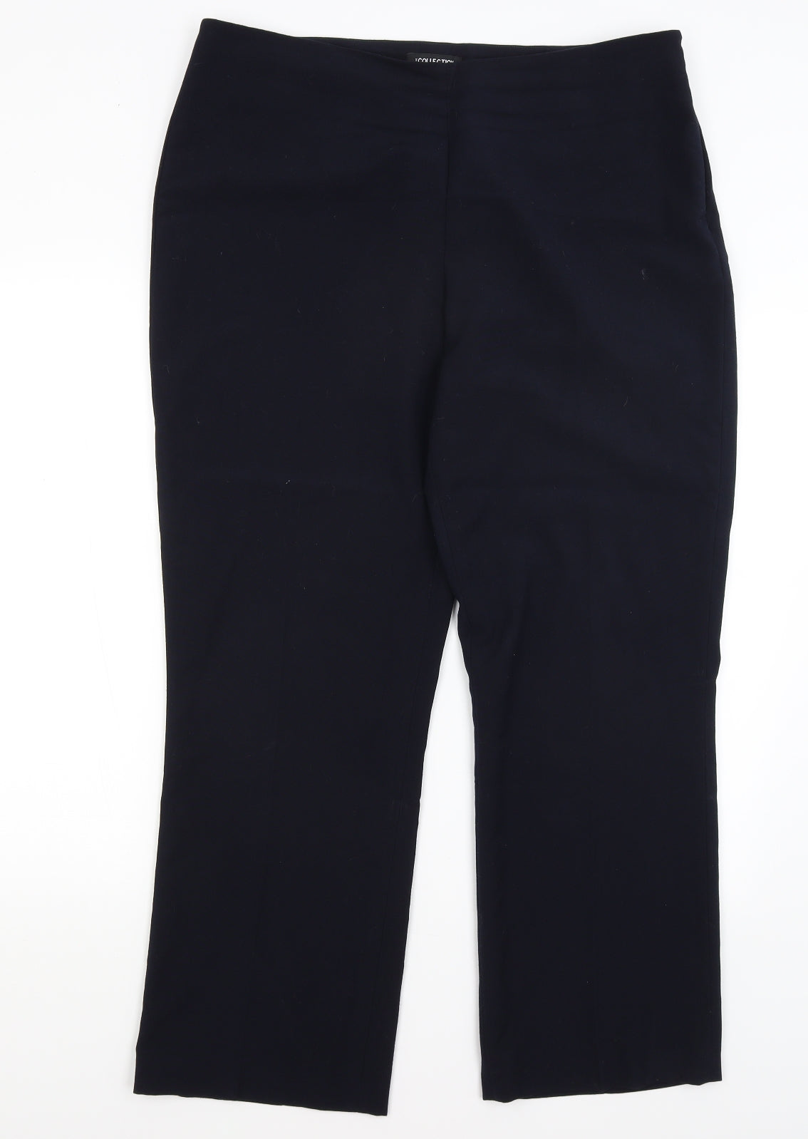 Womens UK Size 16 Collection Regular Fit Dress Pants Blue Trousers