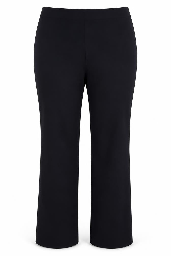 Front view of Collection women’s blue dress pants trousers, size UK 16, 29-inch leg