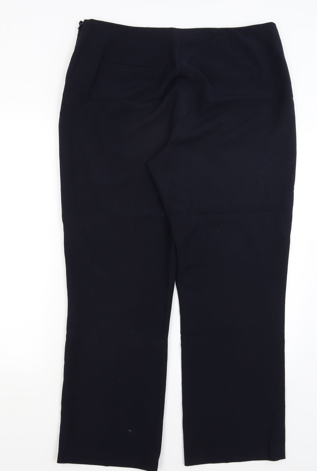 Womens UK Size 16 Collection Regular Fit Dress Pants Blue Trousers
