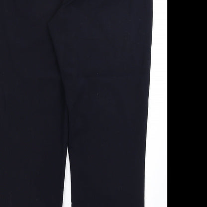 Womens UK Size 16 Collection Regular Fit Dress Pants Blue Trousers