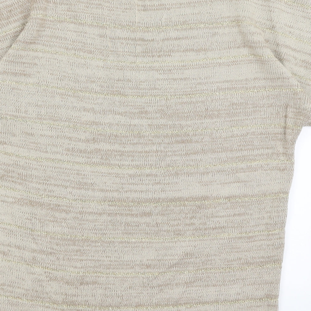 Womens UK Size 12 Tommy & Kate Beige Pullover Jumper