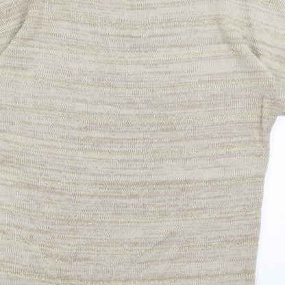 Womens UK Size 12 Tommy & Kate Beige Pullover Jumper