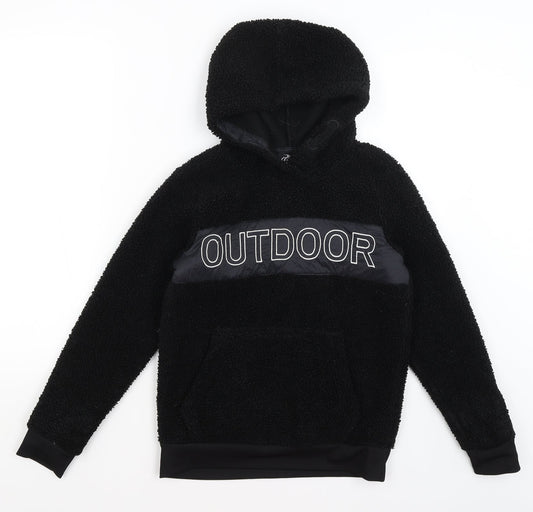 Crane Girls Black   Pullover Hoodie Size 11-12 Years  - Outdoor