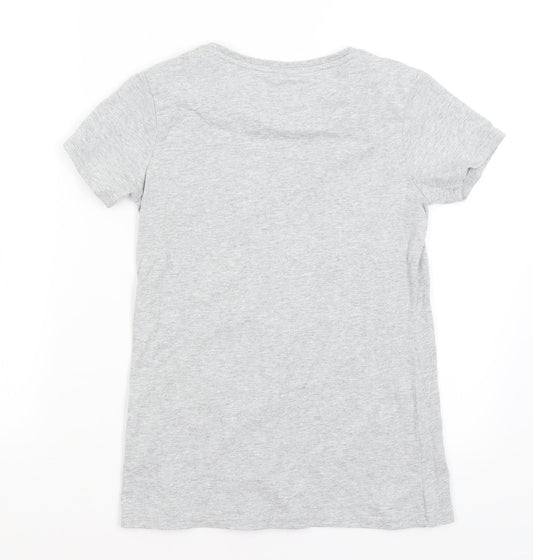 NEXT Girls Grey   Basic T-Shirt Size 13 Years  - Be Nice