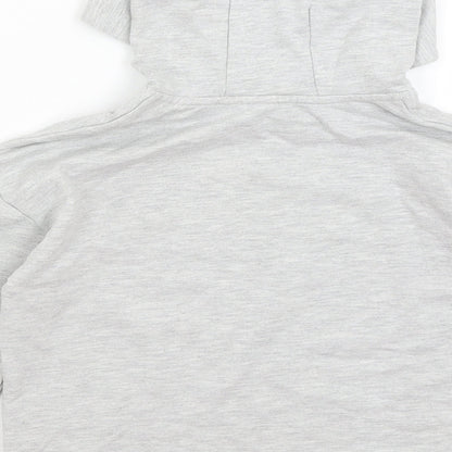 George Girls Grey   Pullover Hoodie Size 7-8 Years  - Gamer Vibes
