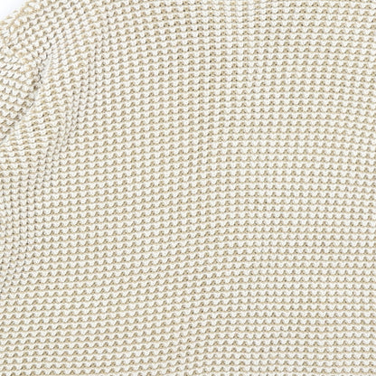 Envy Womens Beige   Full Zip Jumper Size M