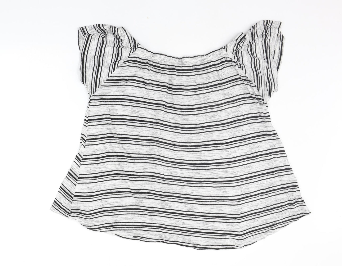 Womens UK Size 14 Matalan Grey Basic Blouse