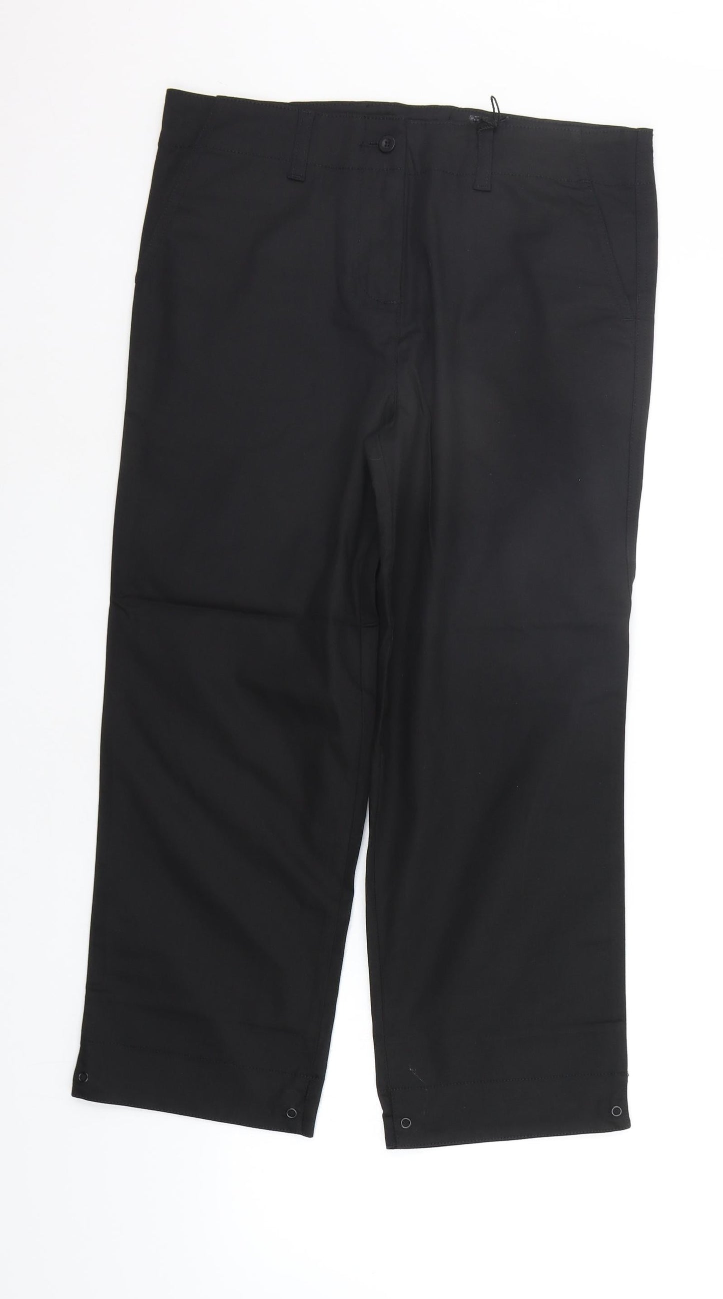 Womens UK Size 12 moose Regular Fit  Black Trousers