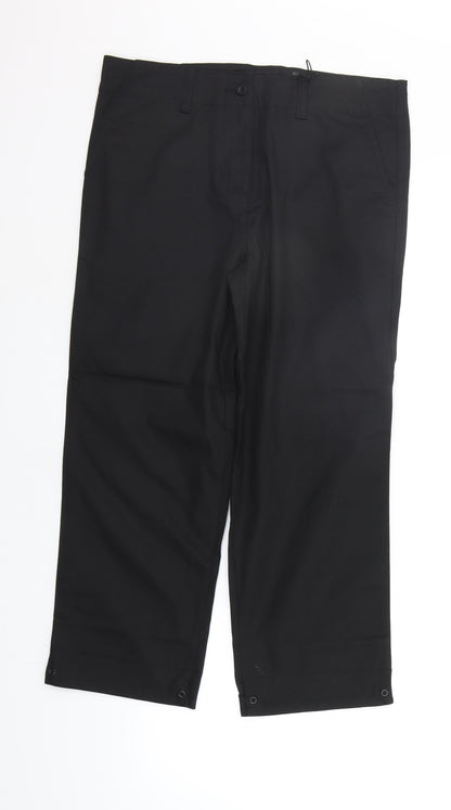 Womens UK Size 12 moose Regular Fit  Black Trousers