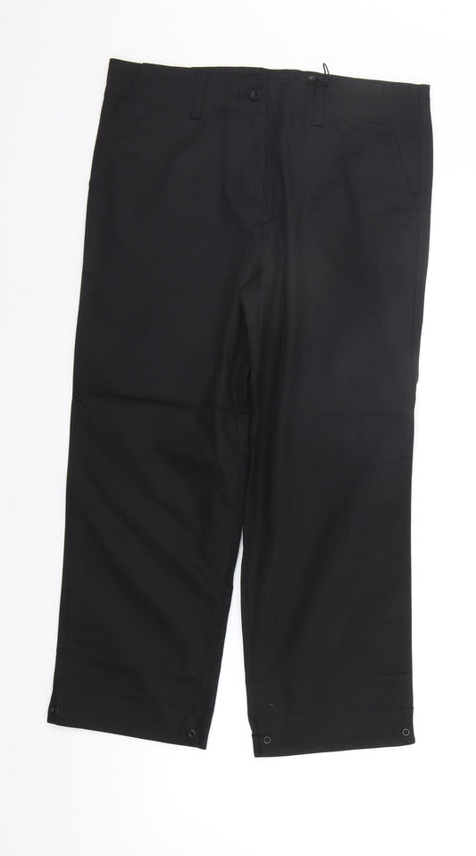 Womens UK Size 12 moose Regular Fit  Black Trousers