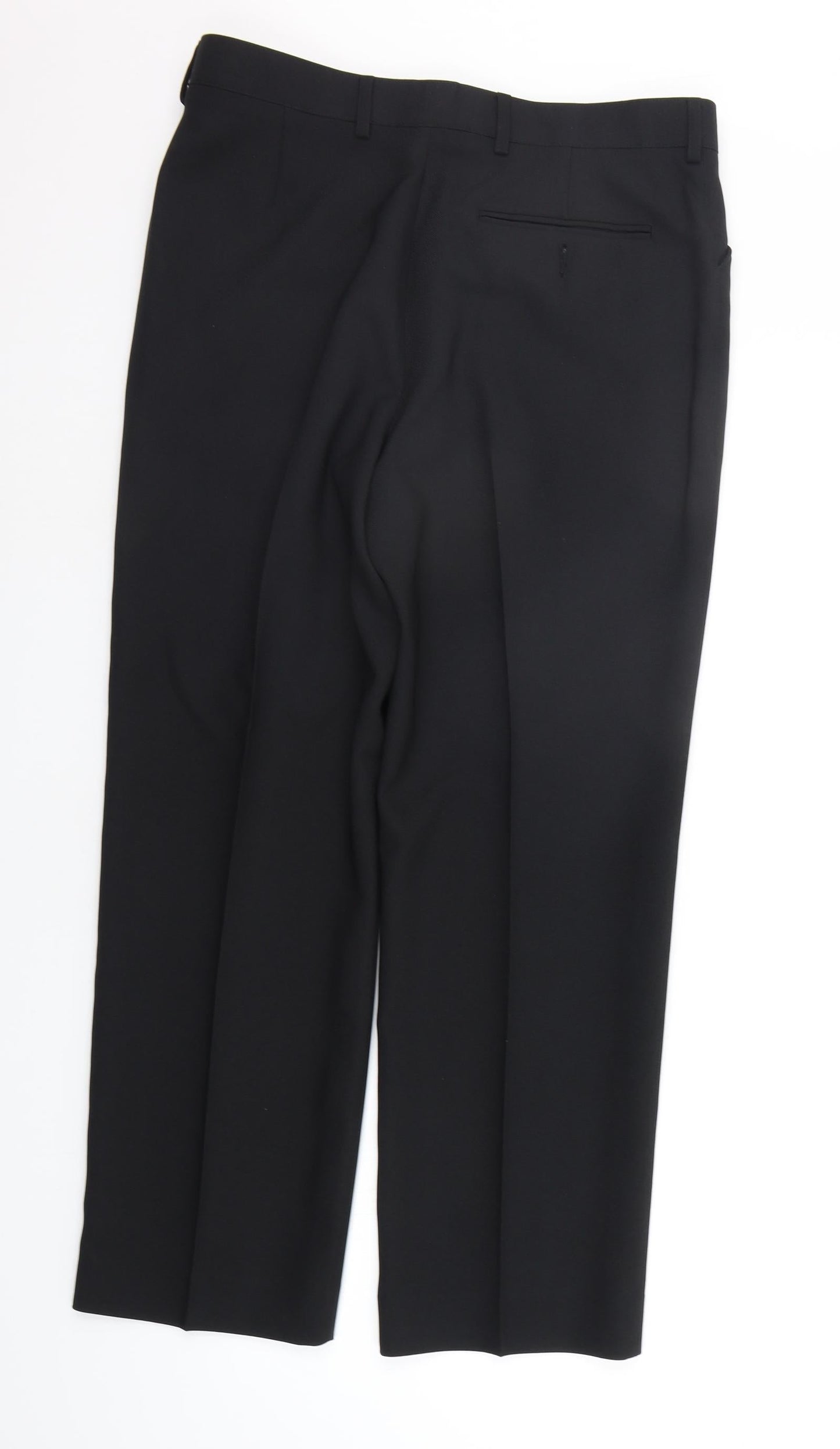 grennwoods Mens Black   Trousers  Size 34 in L30 in