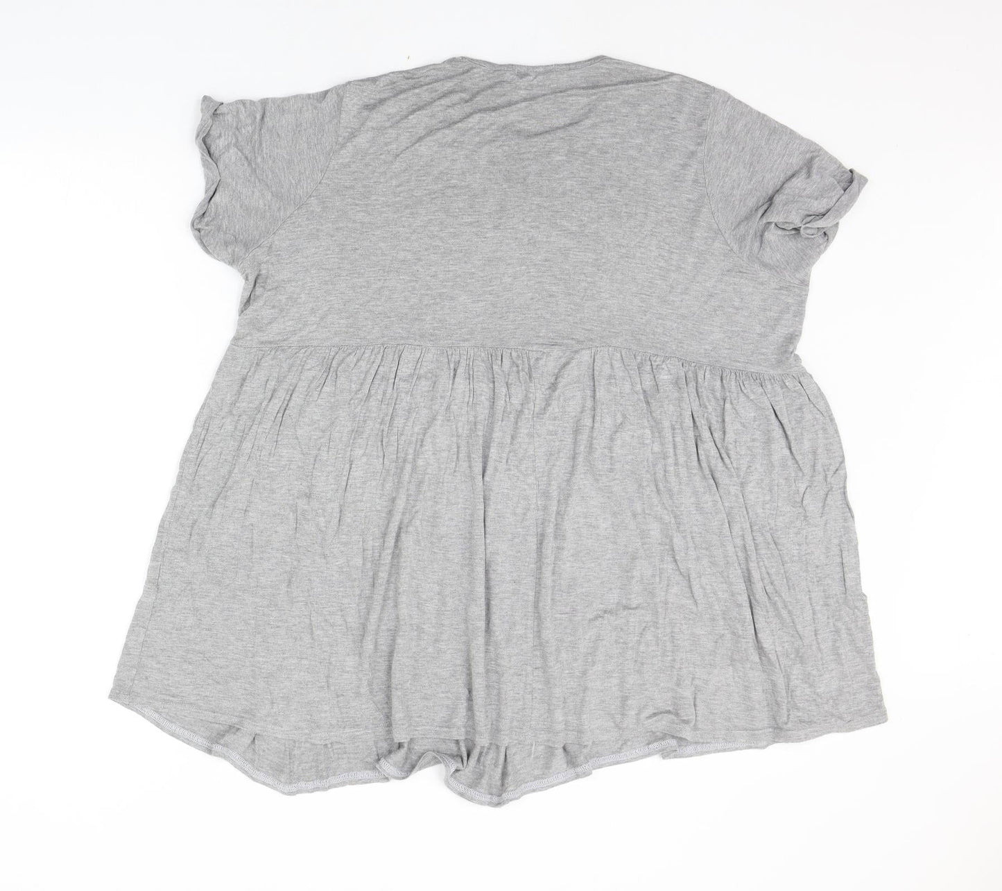 Womens UK Size 8 PRETTYLITTLETHING Grey Basic T-Shirt