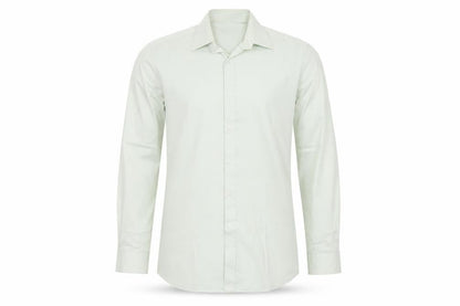 Mens UK Size 15 TESCO Green  Button-Up Long Sleeve Casual Shirt