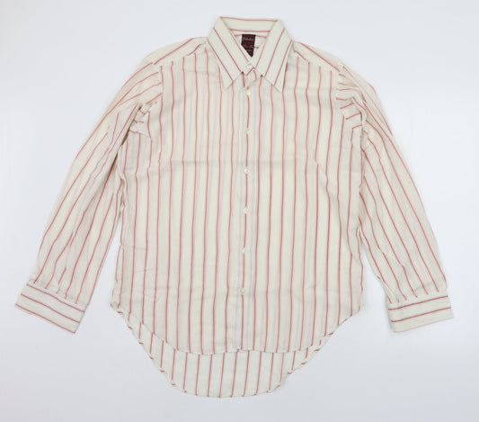 Mens UK Size 16 Paladine Beige  Button-Up Long Sleeve Casual Shirt