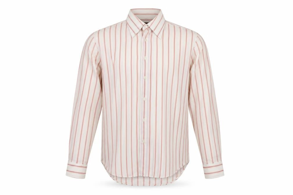 Mens UK Size 16 Paladine Beige  Button-Up Long Sleeve Casual Shirt