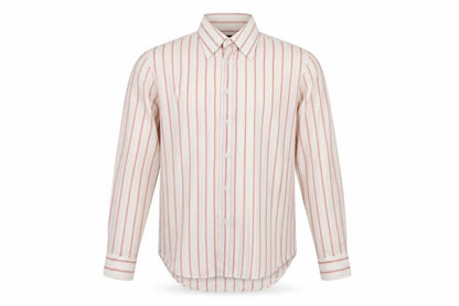Mens UK Size 16 Paladine Beige  Button-Up Long Sleeve Casual Shirt