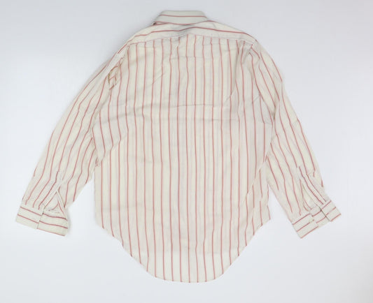 Mens UK Size 16 Paladine Beige  Button-Up Long Sleeve Casual Shirt